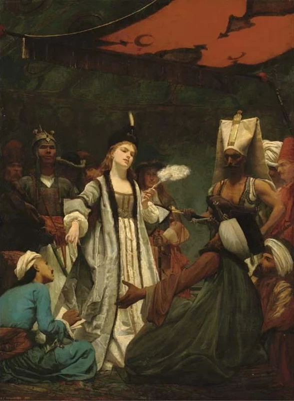 Caterina I di Russia negozia il trattato di Prut con i turchi, 1866